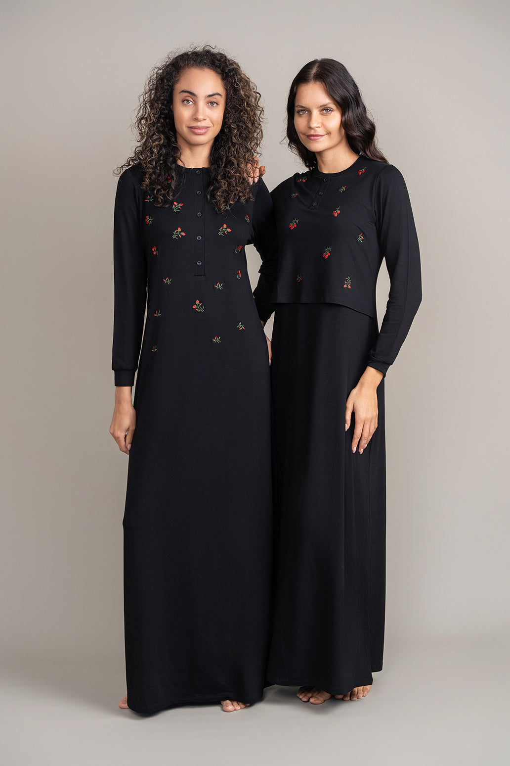 Floral Embroidery Lounger