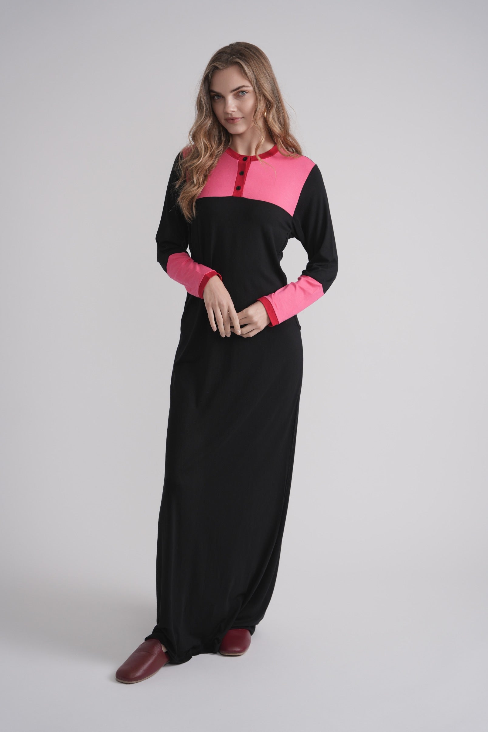 Colorblock Nursing Nightgown