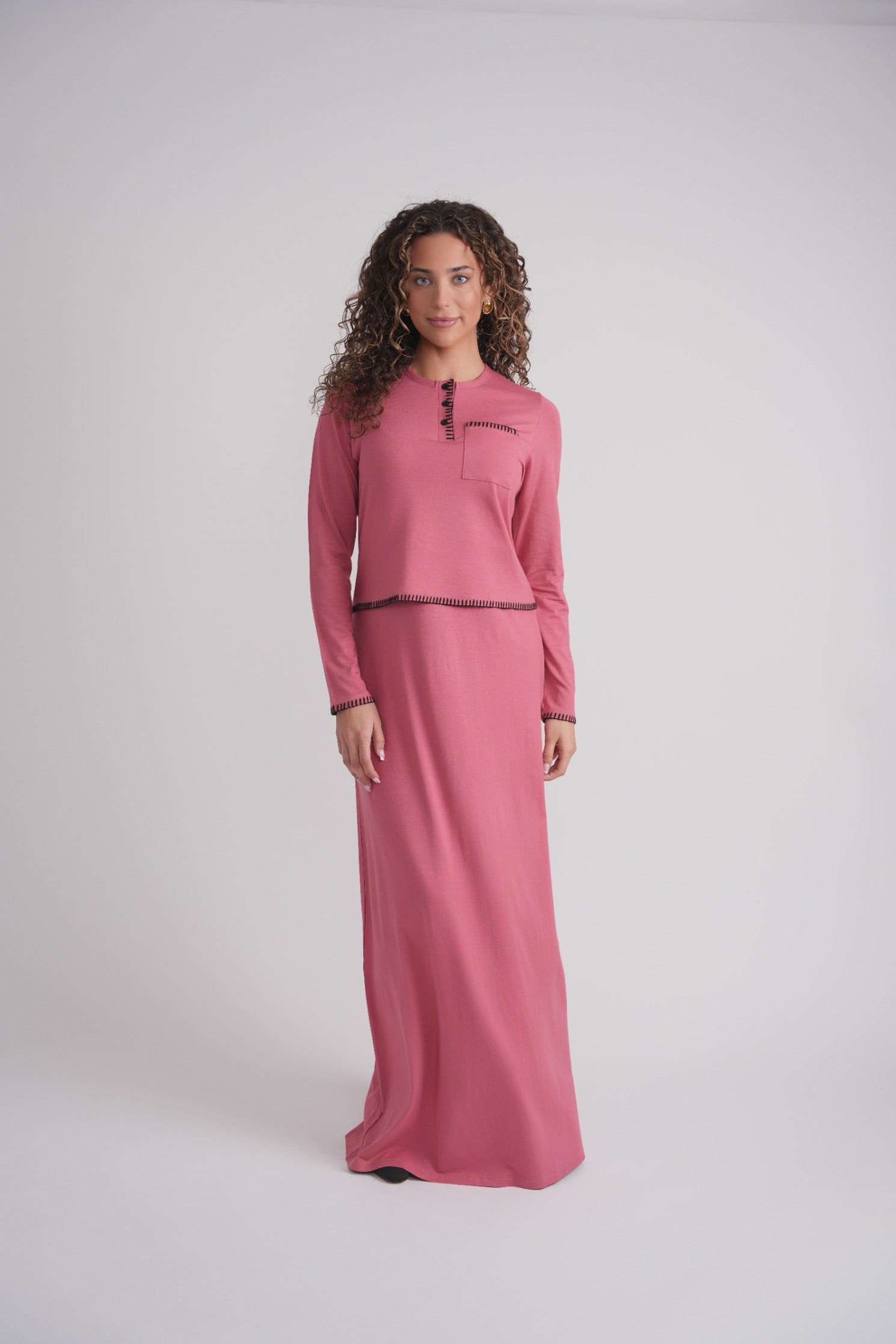 Blanket Stitch Nursing Nightgown