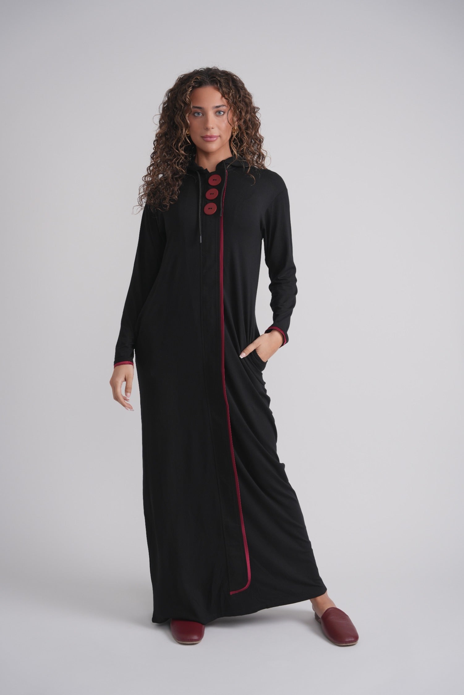 Oversized Button Morning Robe