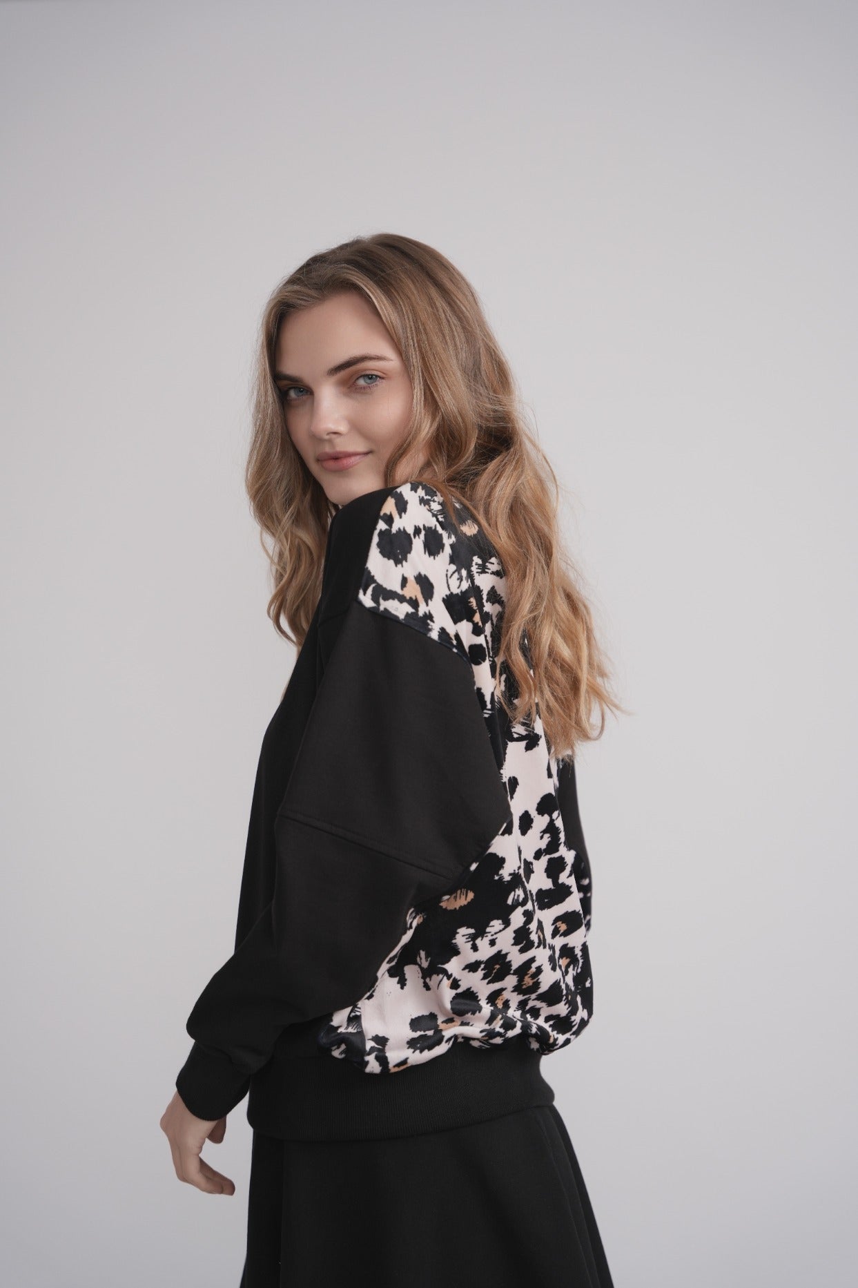 Velour Back Floral Print