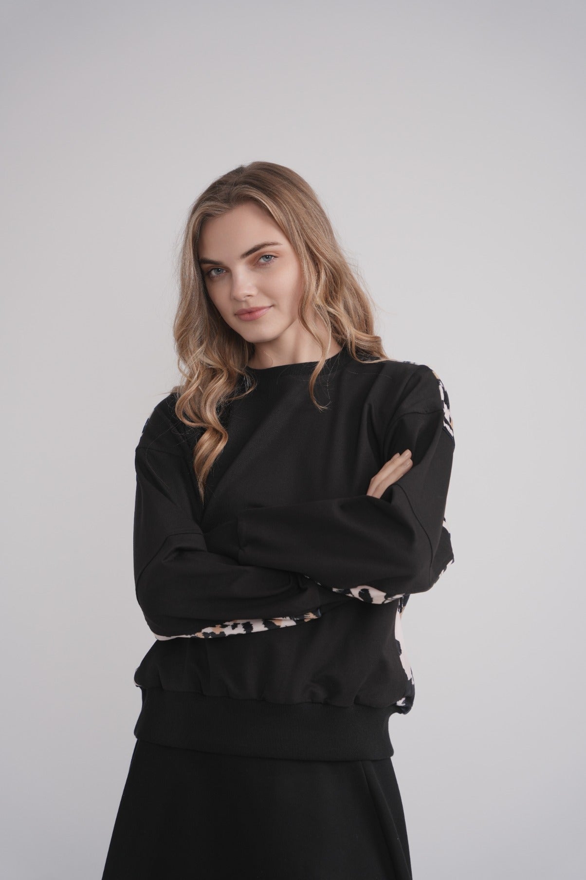 Velour Back Floral Print