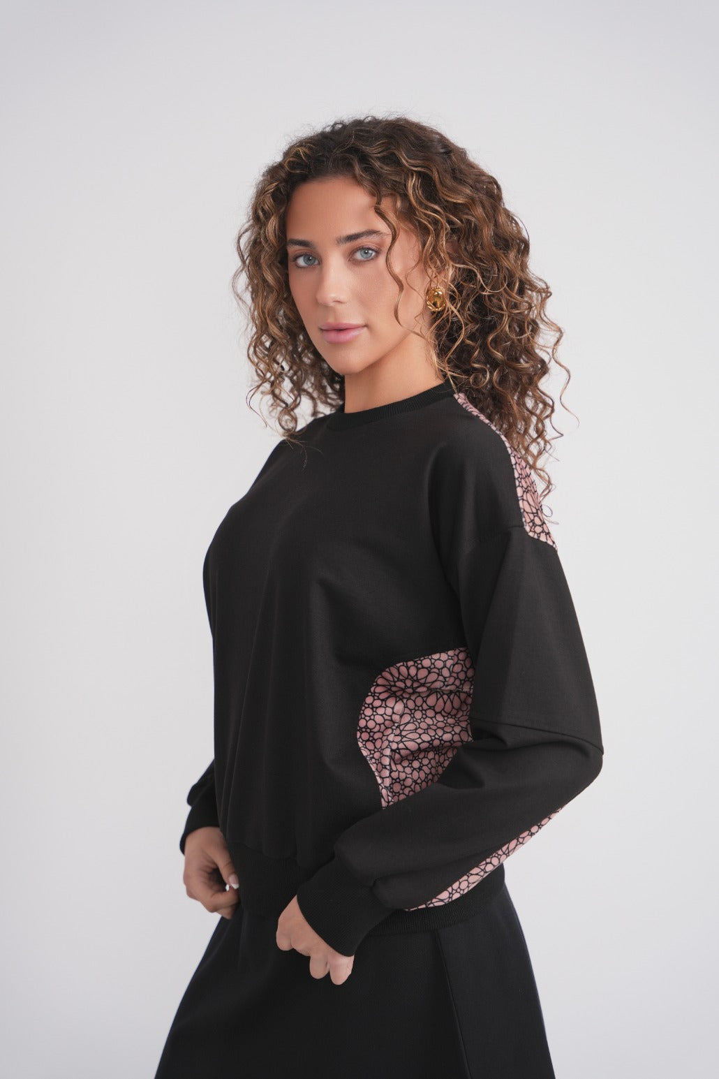 Velour Back Floral Print