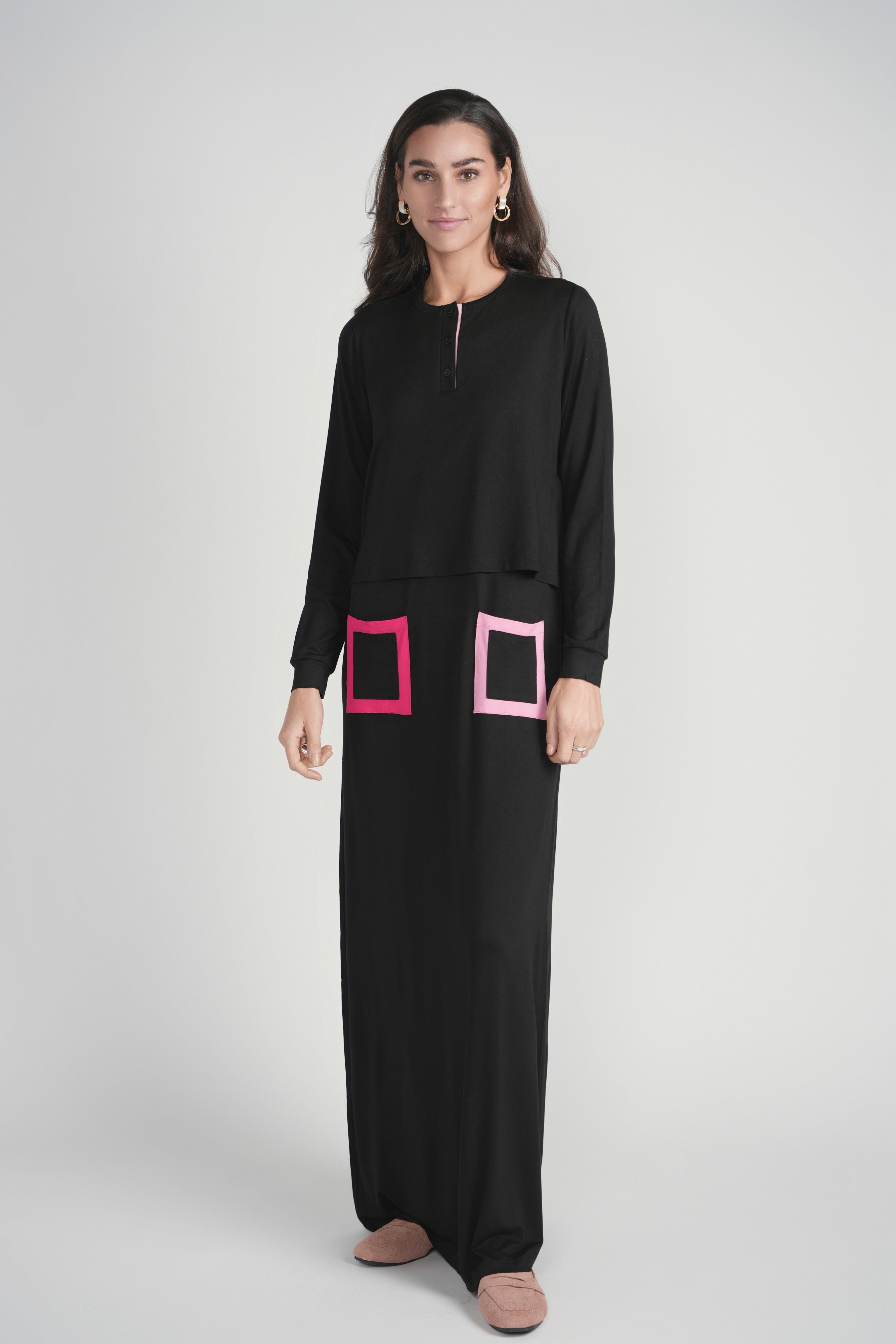 Nursing Nightgown with Pockets