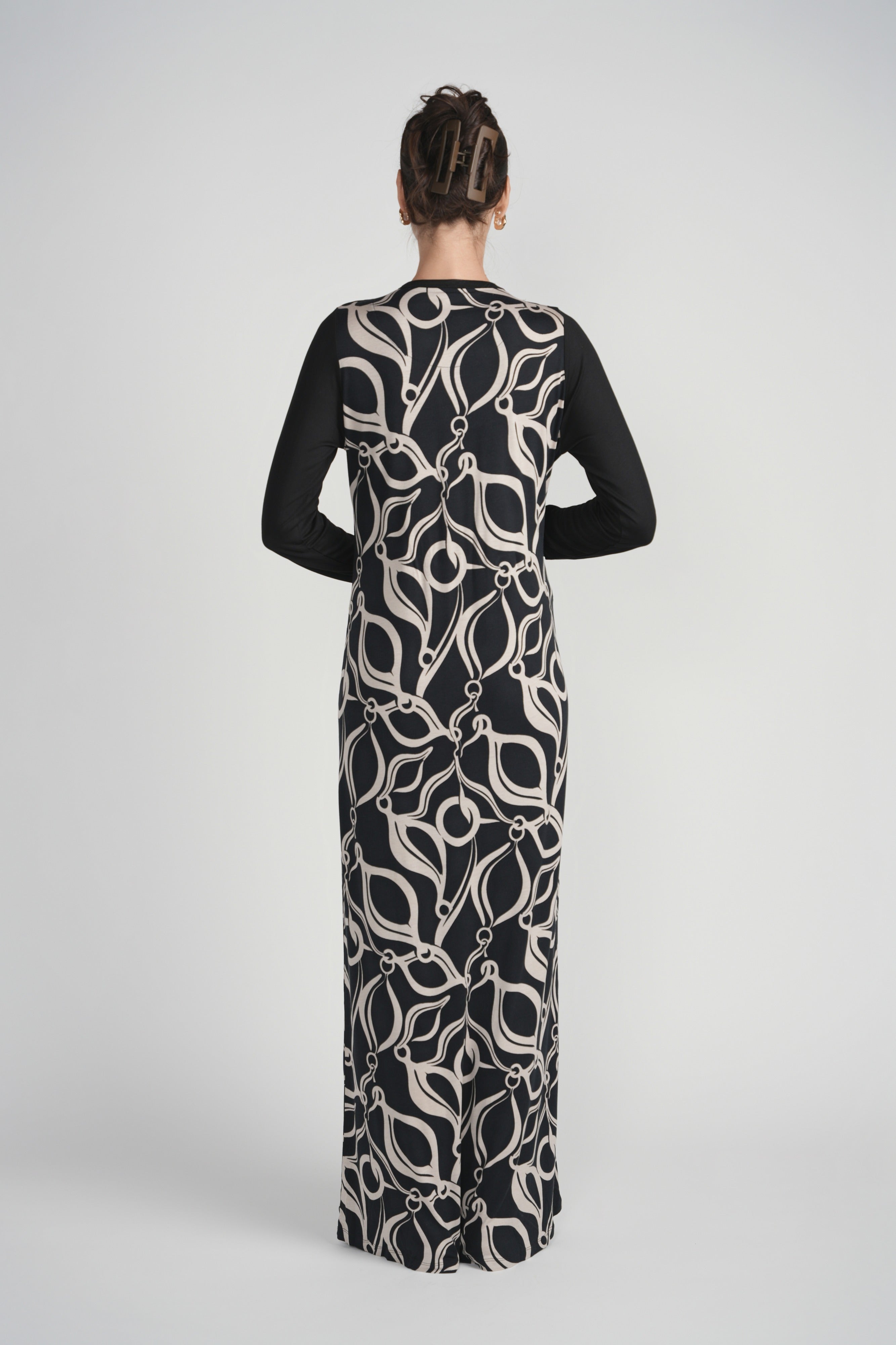 Back Printed Nursing Nightgown