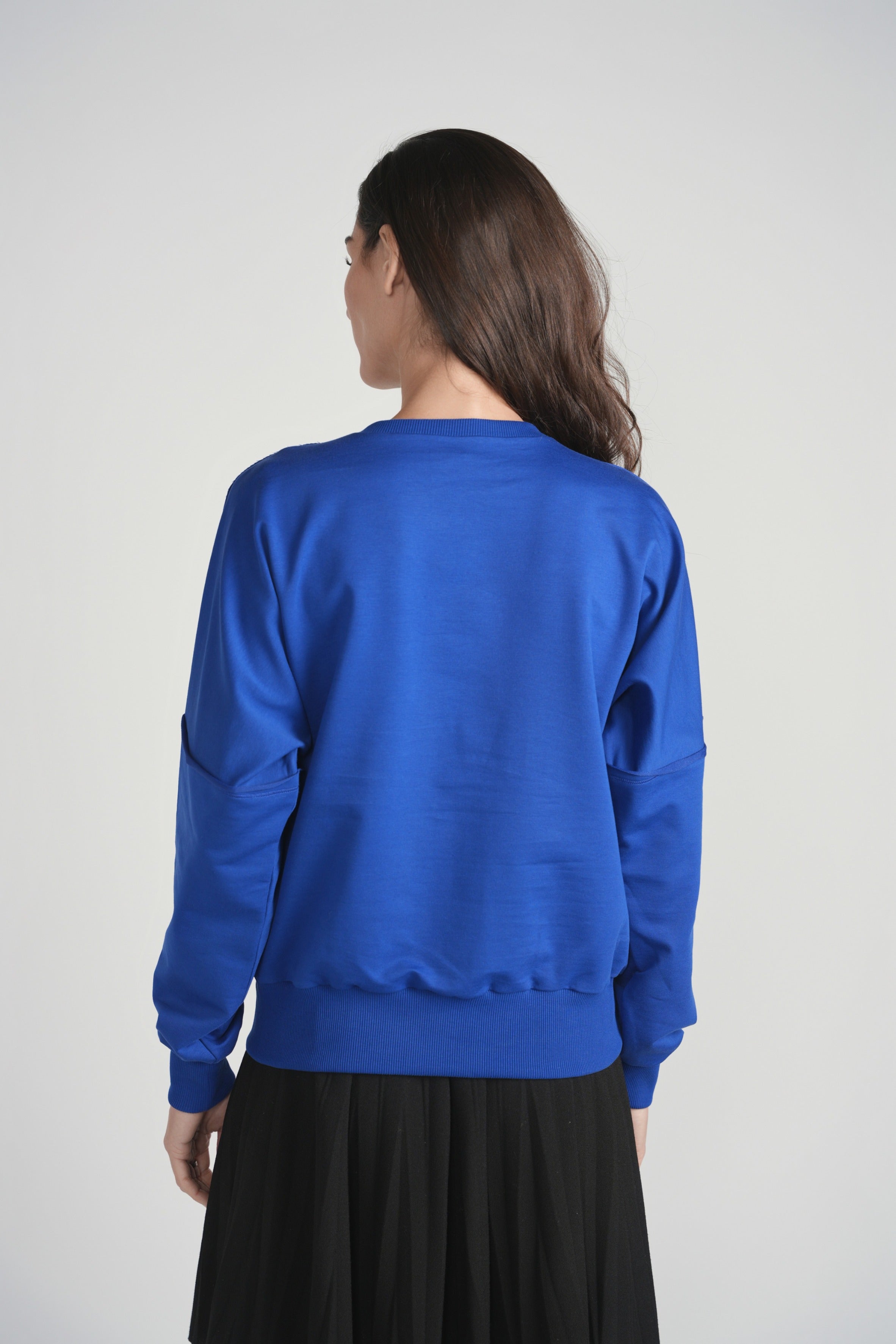 Horsebit Sweatshirt - Blue