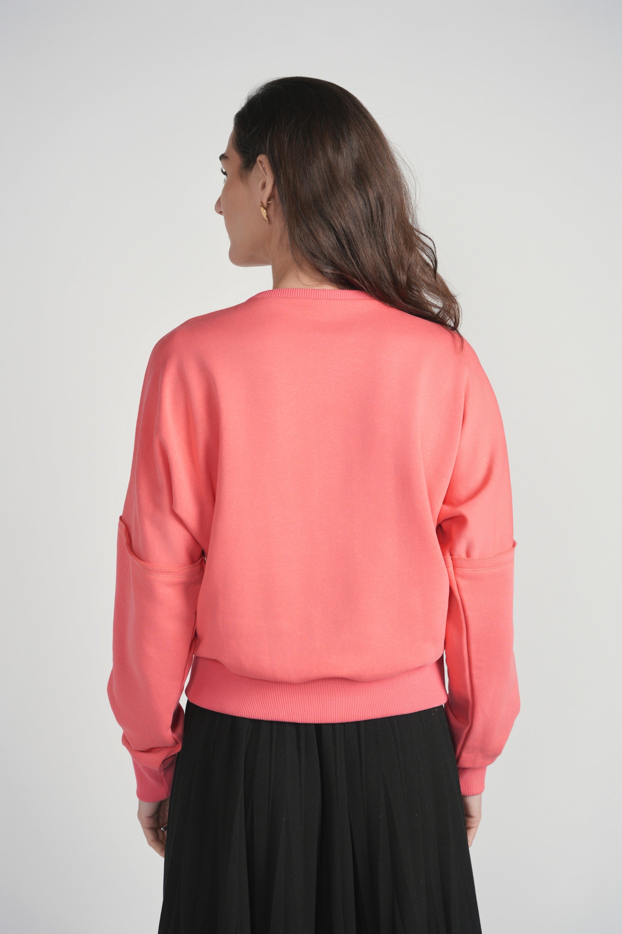 Horsebit Sweatshirt - Salmon