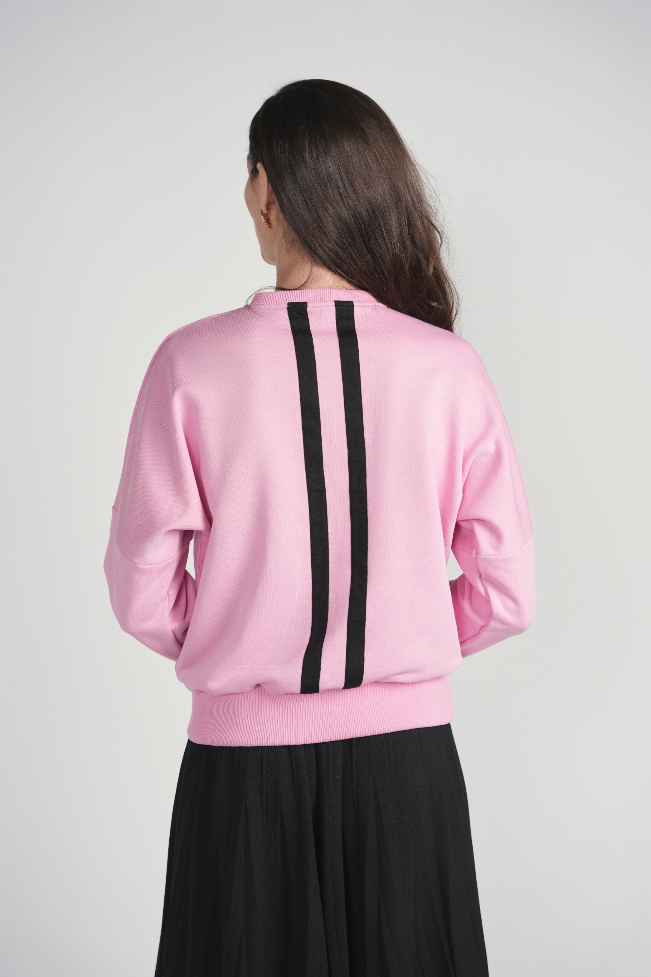 Double Striped Sweatshirt - Pink