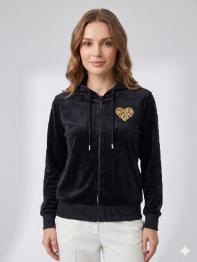 Velour Full Zip Hoody
