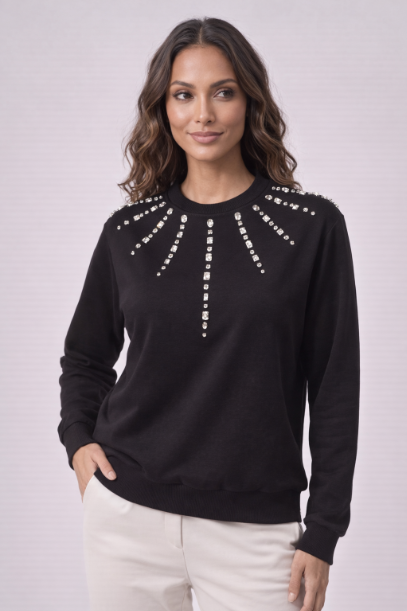 Rhinestone Starburst Top