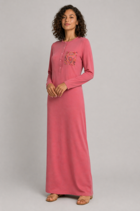 Paisley Pocket Print Nightgown