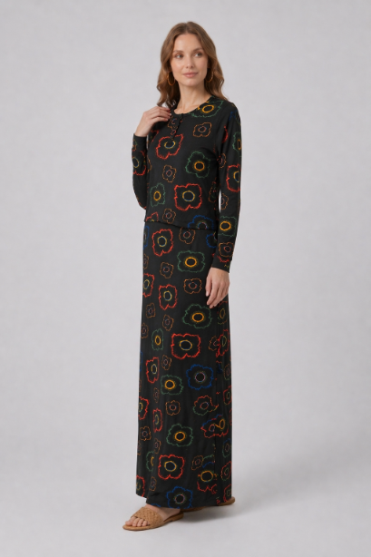 Printed Flower Nursing Lounger