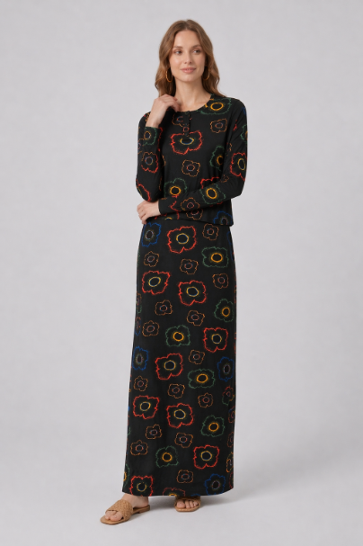 Printed Flower Nursing Lounger
