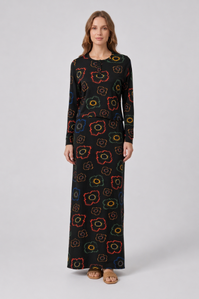 Printed Flower Nursing Lounger