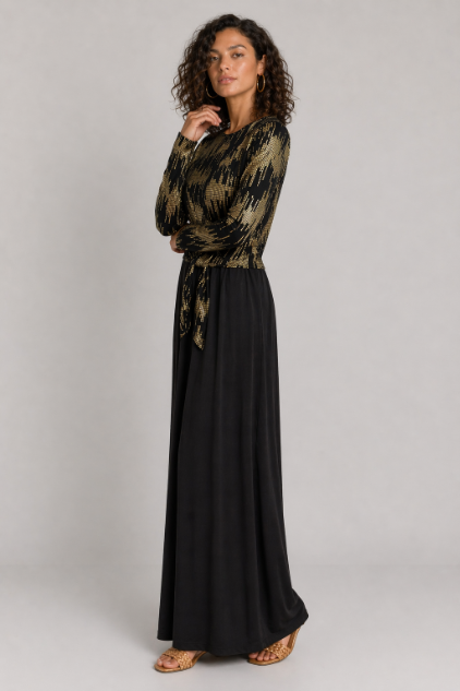 Gold Printed Tie Nursing Lounger