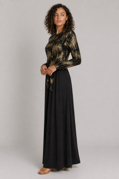 Gold Printed Tie Nursing Lounger