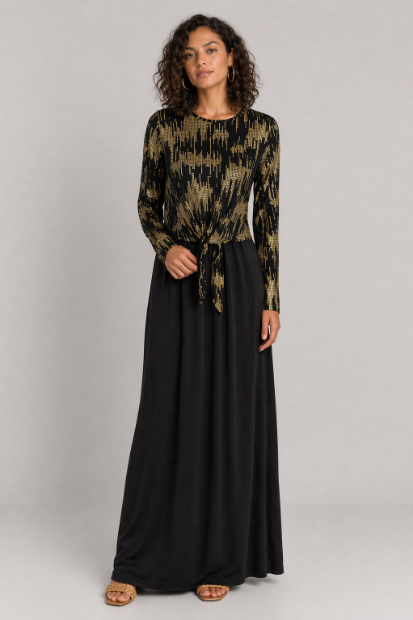 Gold Printed Tie Nursing Lounger