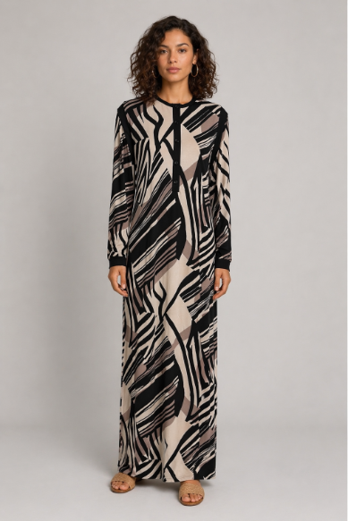 Printed Buttoned Lounger
