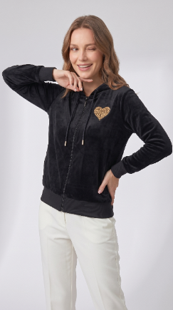 Velour Full Zip Hoody