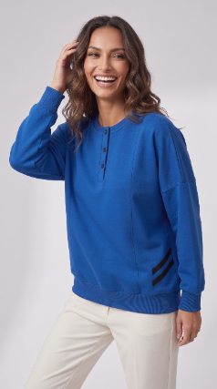 Shirling Design Sweatshirt - Cobalt