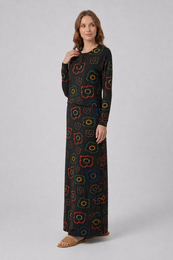 Printed Flower Nursing Lounger