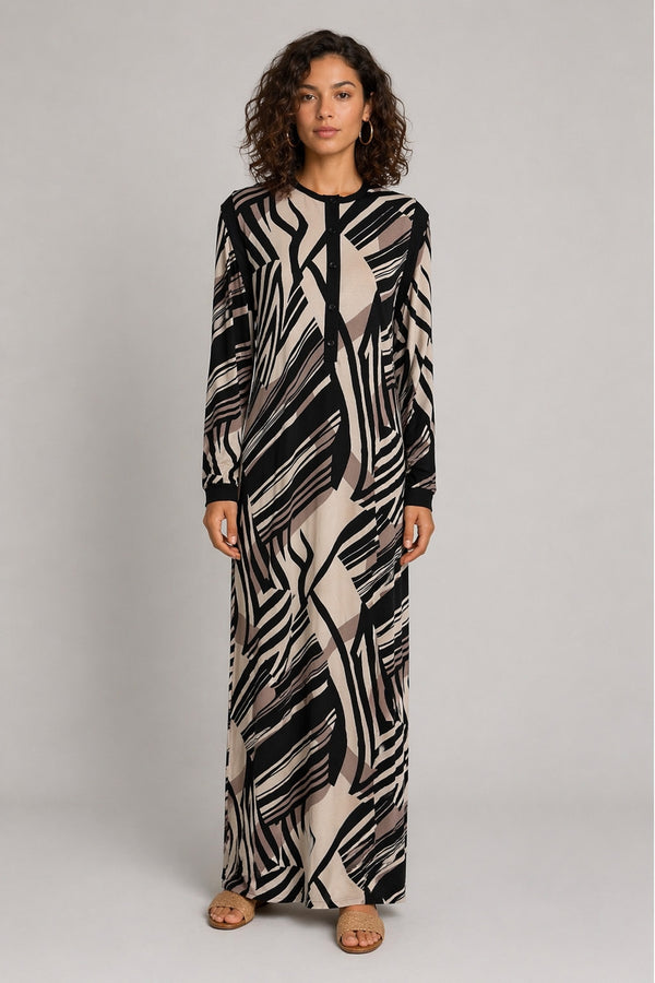 Printed Buttoned Lounger