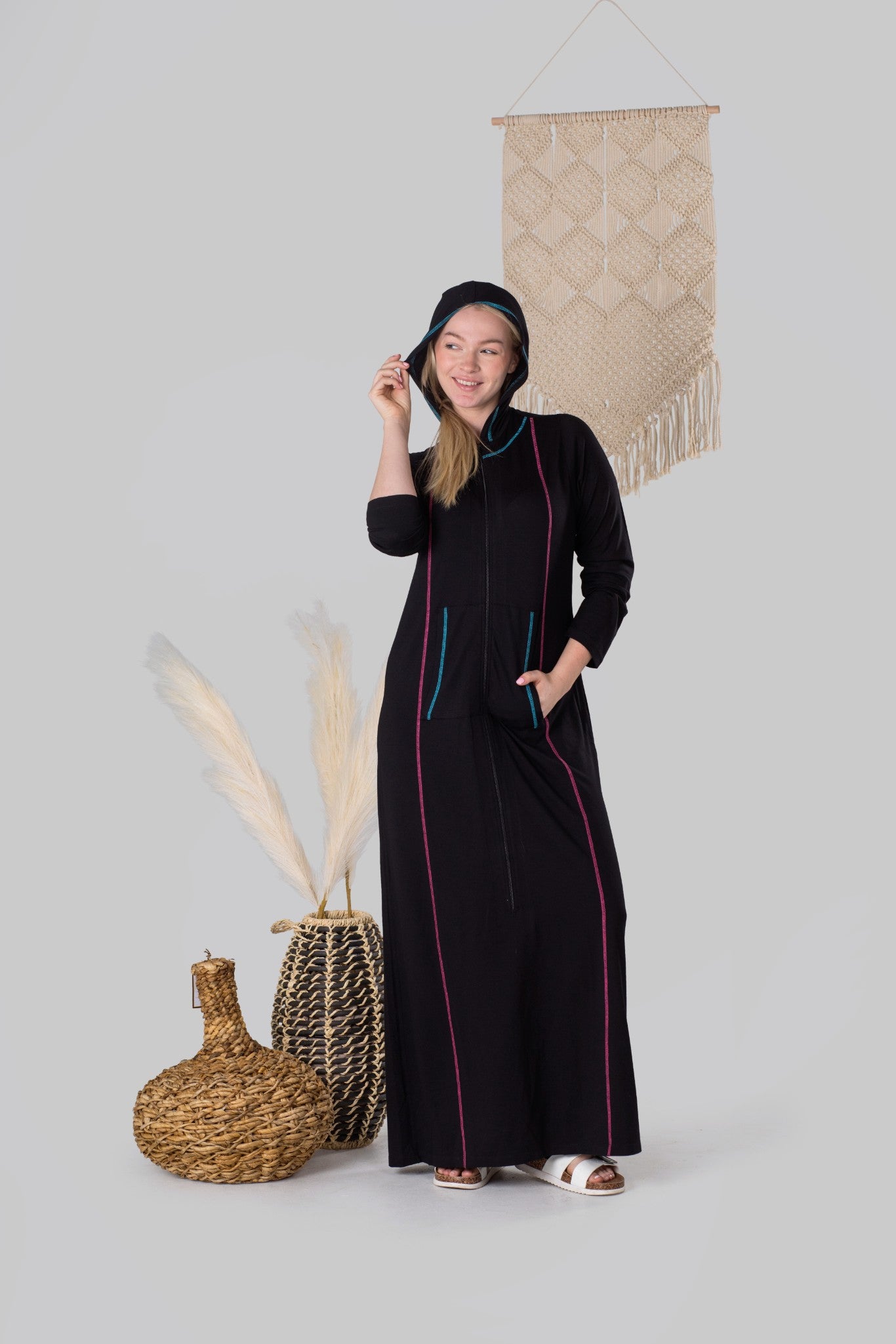 Exposed Stitch Morning Robe – MOOD + ELLWI